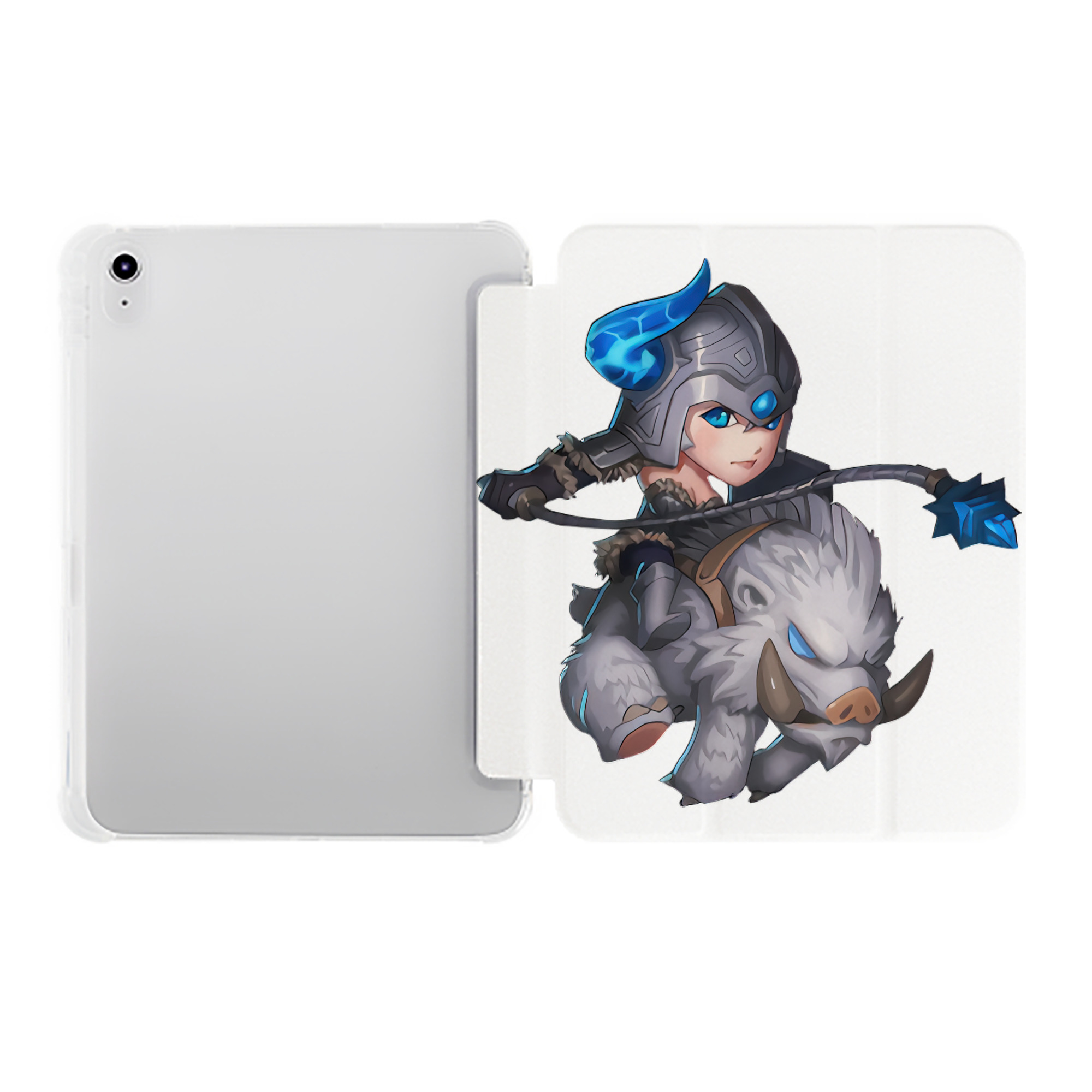 （画像用） リーグ・オブ・レジェンド League of Legends LOL IPad ケース ペン収納付き 三つ折りスタンド PUレザー×シリコン 対応機種9.5/10.5/10.9インチ